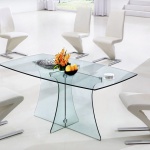 Beyaz Camlı Modern Bellona Mutfak Masa ve Sandalye Takımı