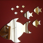 Balıklı Dekoratif Ayna Modeli