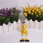 Mor Turuncu dekoratif yapay çiçek modeli