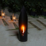 Siyah Romantik Dekoratif gaz lambası