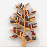 Çınar Ağacı Dekoratif Kitaplık Raf Modelleri